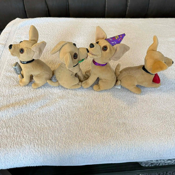 Baby Taco Bell Chihuahua Stuffed Animals Tan Black - Picture 4 of 16